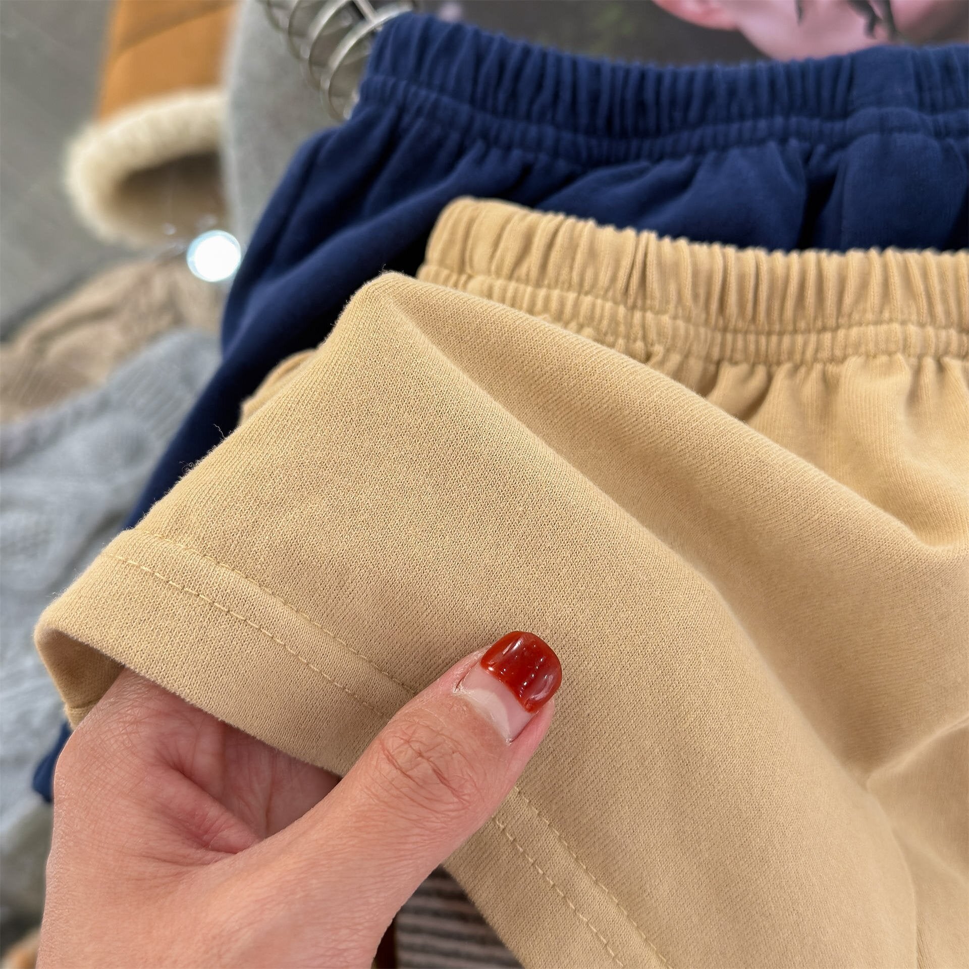 レギンスパンツ Fake Two-Piece Leggings フェイク レイヤード レギンスパンツ【mh0012135】