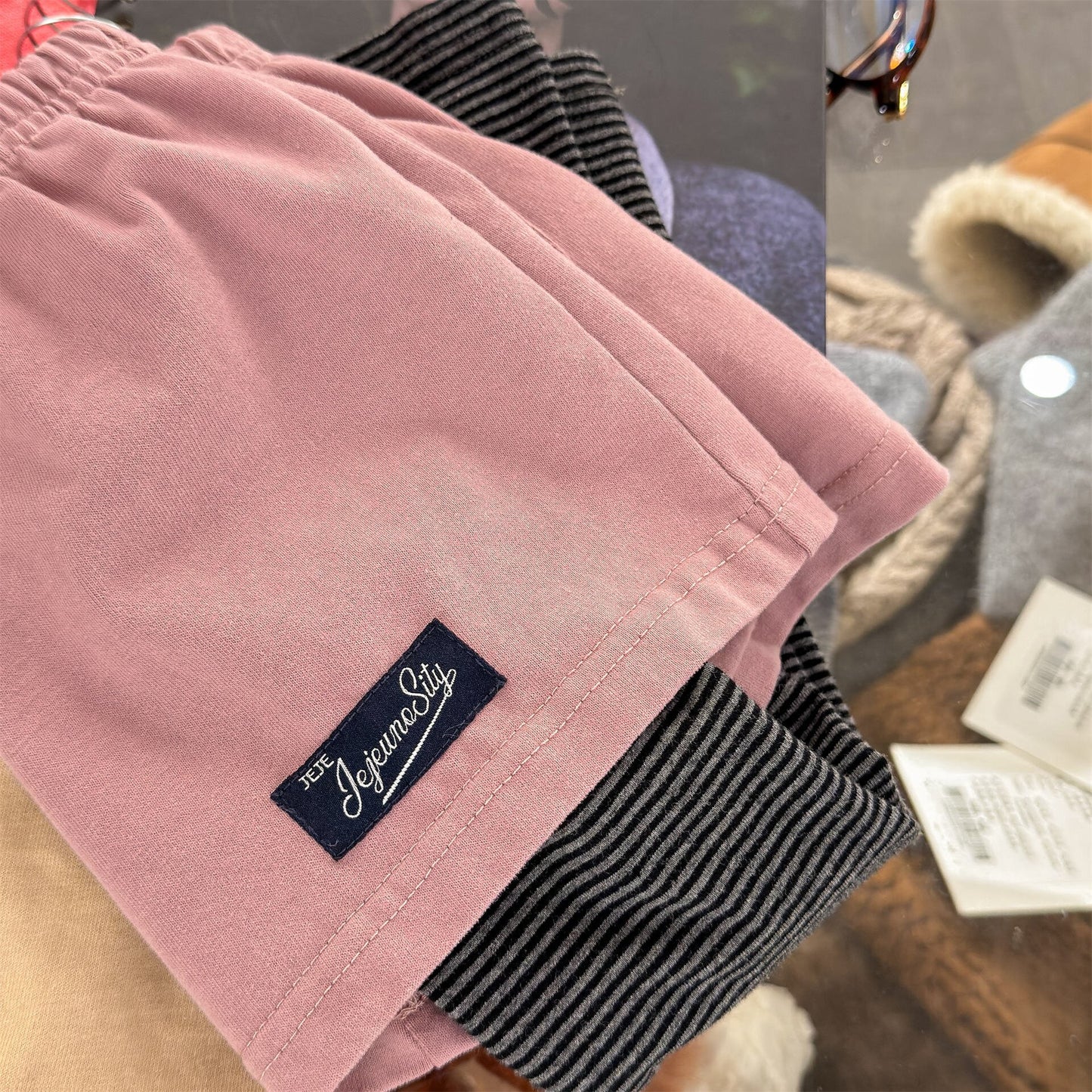 レギンスパンツ Fake Two-Piece Leggings フェイク レイヤード レギンスパンツ【mh0012135】