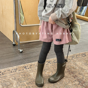 レギンスパンツ Fake Two-Piece Leggings フェイク レイヤード レギンスパンツ【mh0012135】