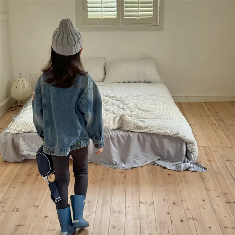 ショートコート・ジャケット・ジャンパー キッズアウター デニムジャケット Gジャン ワッペン刺繍プリント【mh0006617】