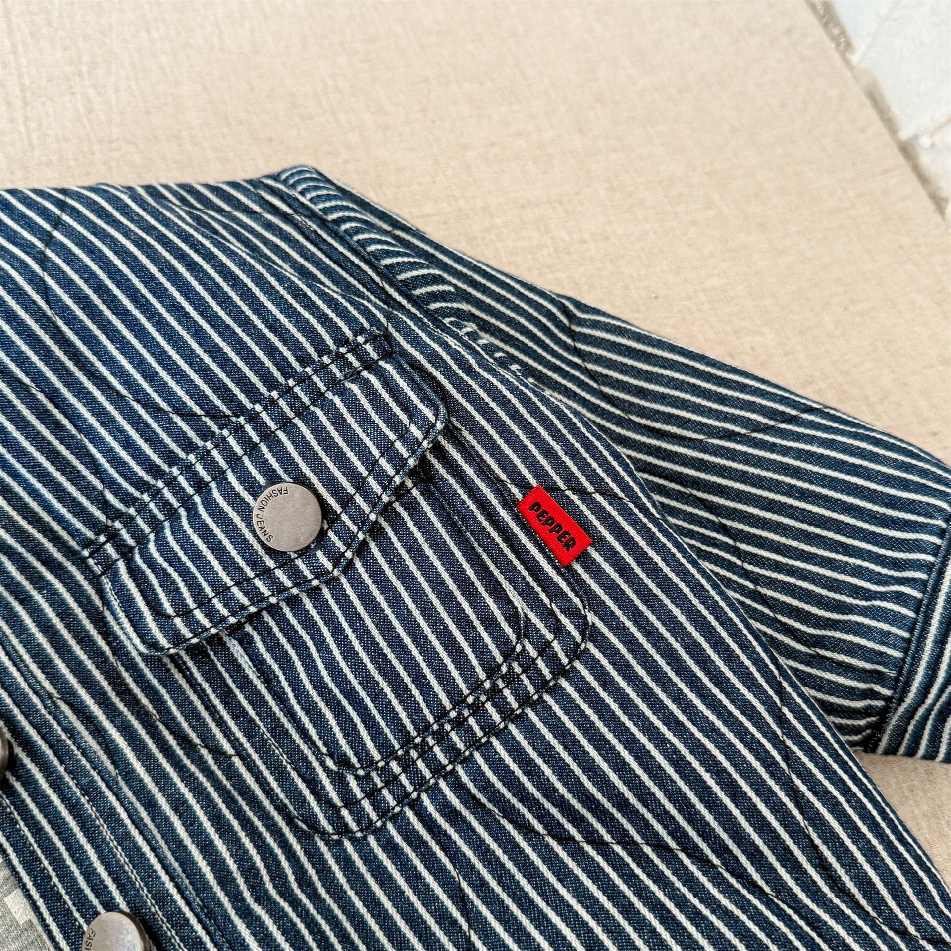 ショートコート・ジャケット・ジャンパー キルティングデニムブルゾンジャケット Gジャン【mh0010814】