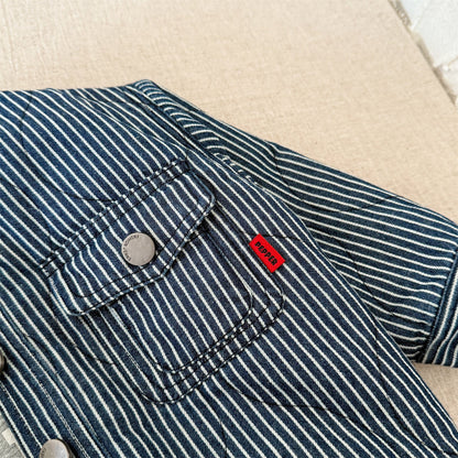 ショートコート・ジャケット・ジャンパー キルティングデニムブルゾンジャケット Gジャン【mh0010814】