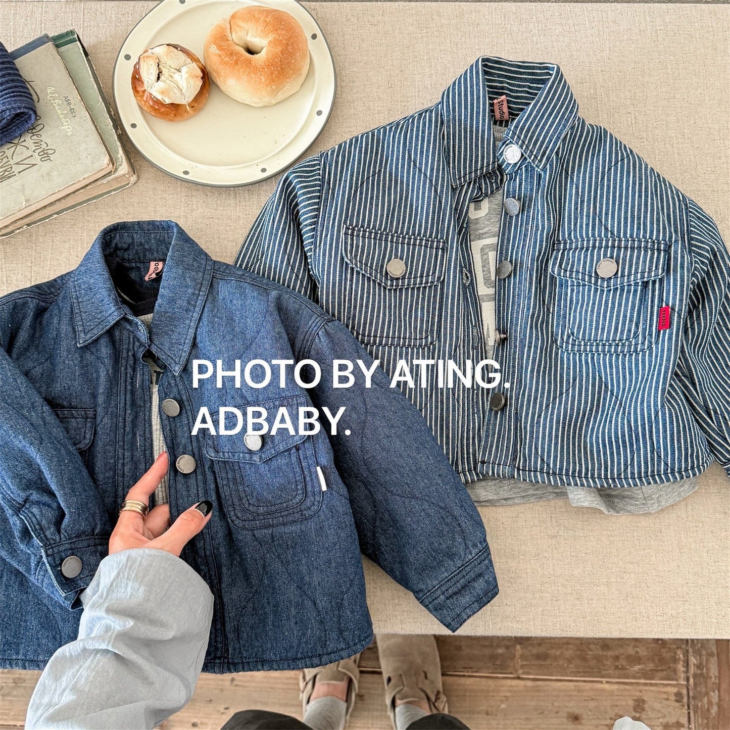 ショートコート・ジャケット・ジャンパー キルティングデニムブルゾンジャケット Gジャン【mh0010814】