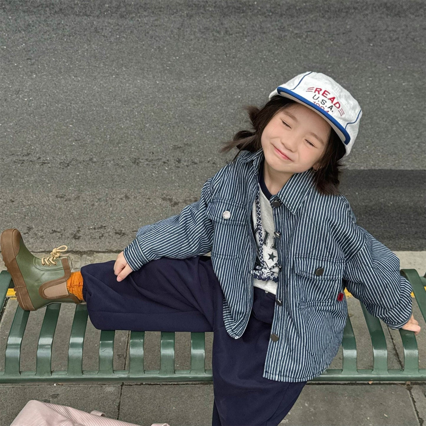 ショートコート・ジャケット・ジャンパー キルティングデニムブルゾンジャケット Gジャン【mh0010814】