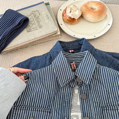 ショートコート・ジャケット・ジャンパー キルティングデニムブルゾンジャケット Gジャン【mh0010814】