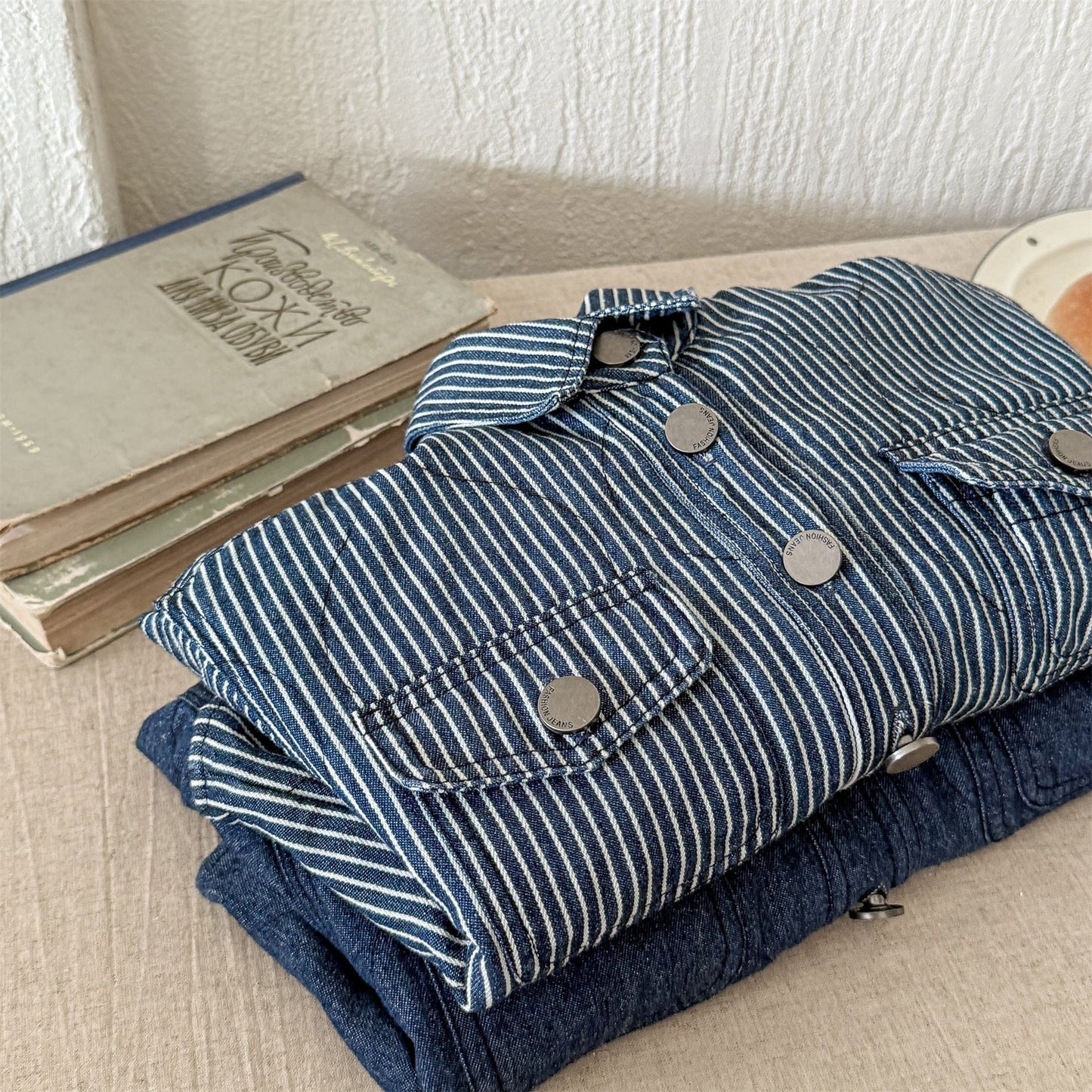 ショートコート・ジャケット・ジャンパー キルティングデニムブルゾンジャケット Gジャン【mh0010814】