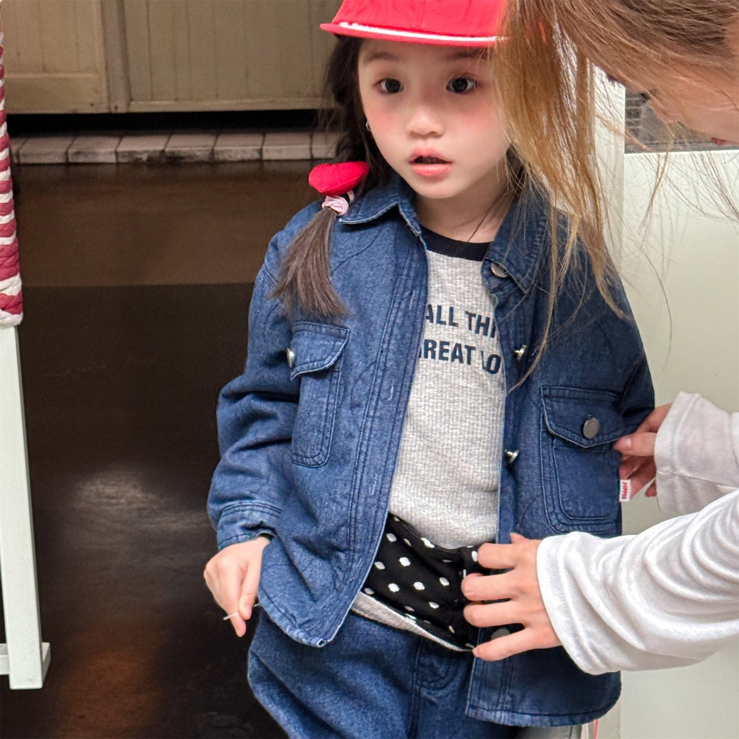 ショートコート・ジャケット・ジャンパー キルティングデニムブルゾンジャケット Gジャン【mh0010814】