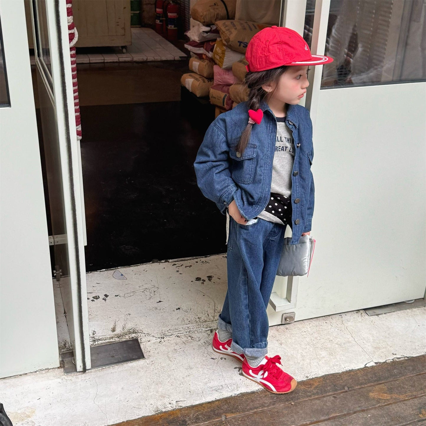 ショートコート・ジャケット・ジャンパー キルティングデニムブルゾンジャケット Gジャン【mh0010814】