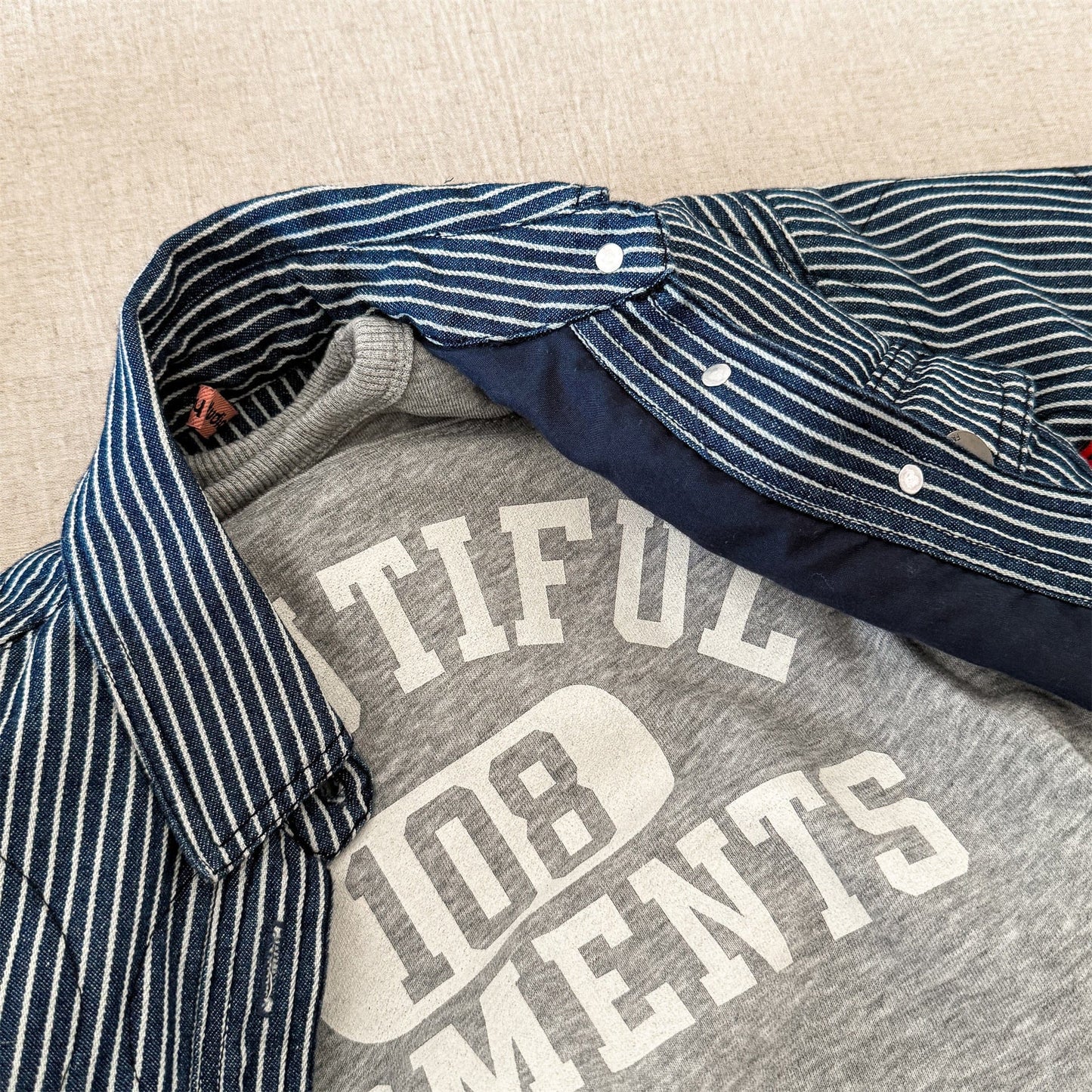 ショートコート・ジャケット・ジャンパー キルティングデニムブルゾンジャケット Gジャン【mh0010814】