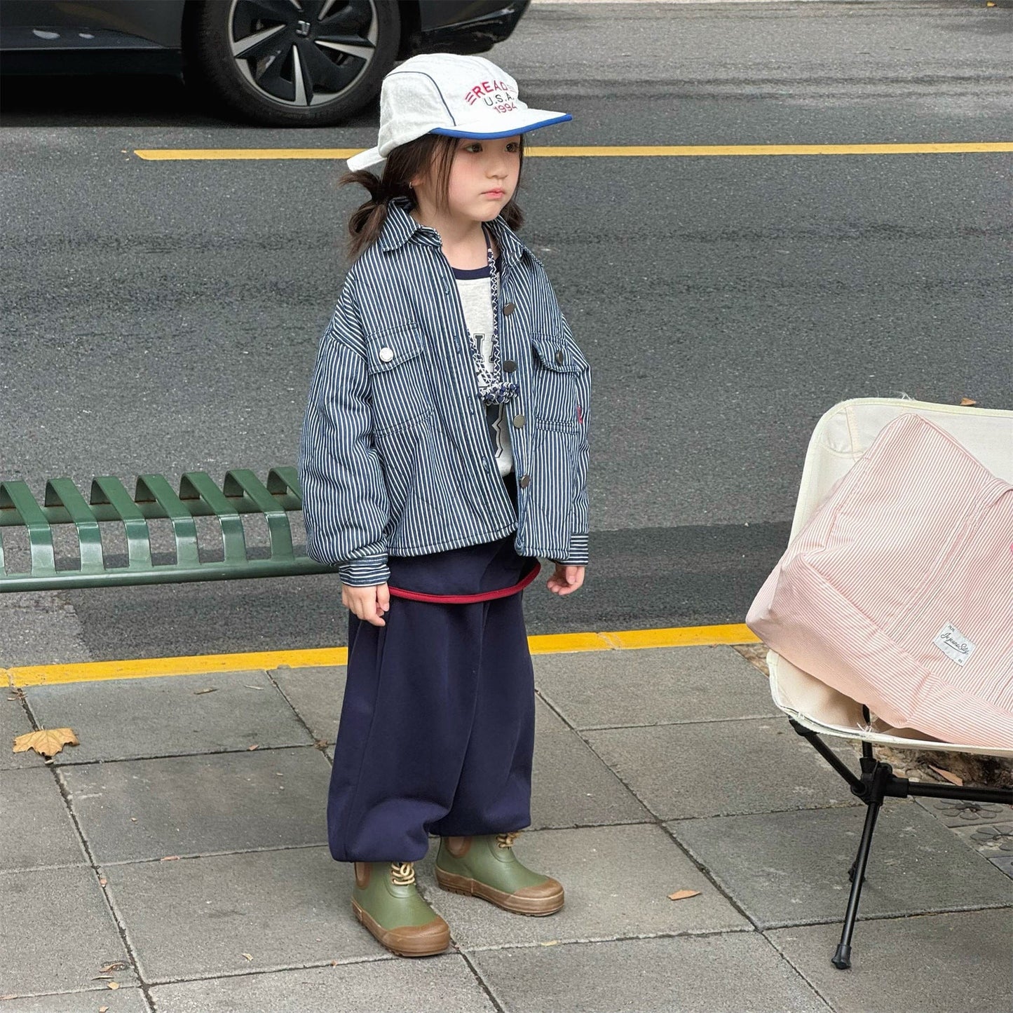 ショートコート・ジャケット・ジャンパー キルティングデニムブルゾンジャケット Gジャン【mh0010814】