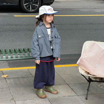 ショートコート・ジャケット・ジャンパー キルティングデニムブルゾンジャケット Gジャン【mh0010814】