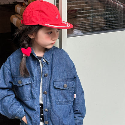 ショートコート・ジャケット・ジャンパー キルティングデニムブルゾンジャケット Gジャン【mh0010814】