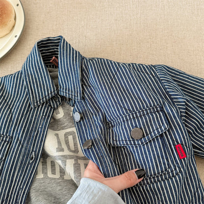 ショートコート・ジャケット・ジャンパー キルティングデニムブルゾンジャケット Gジャン【mh0010814】