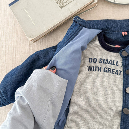 ショートコート・ジャケット・ジャンパー キルティングデニムブルゾンジャケット Gジャン【mh0010814】