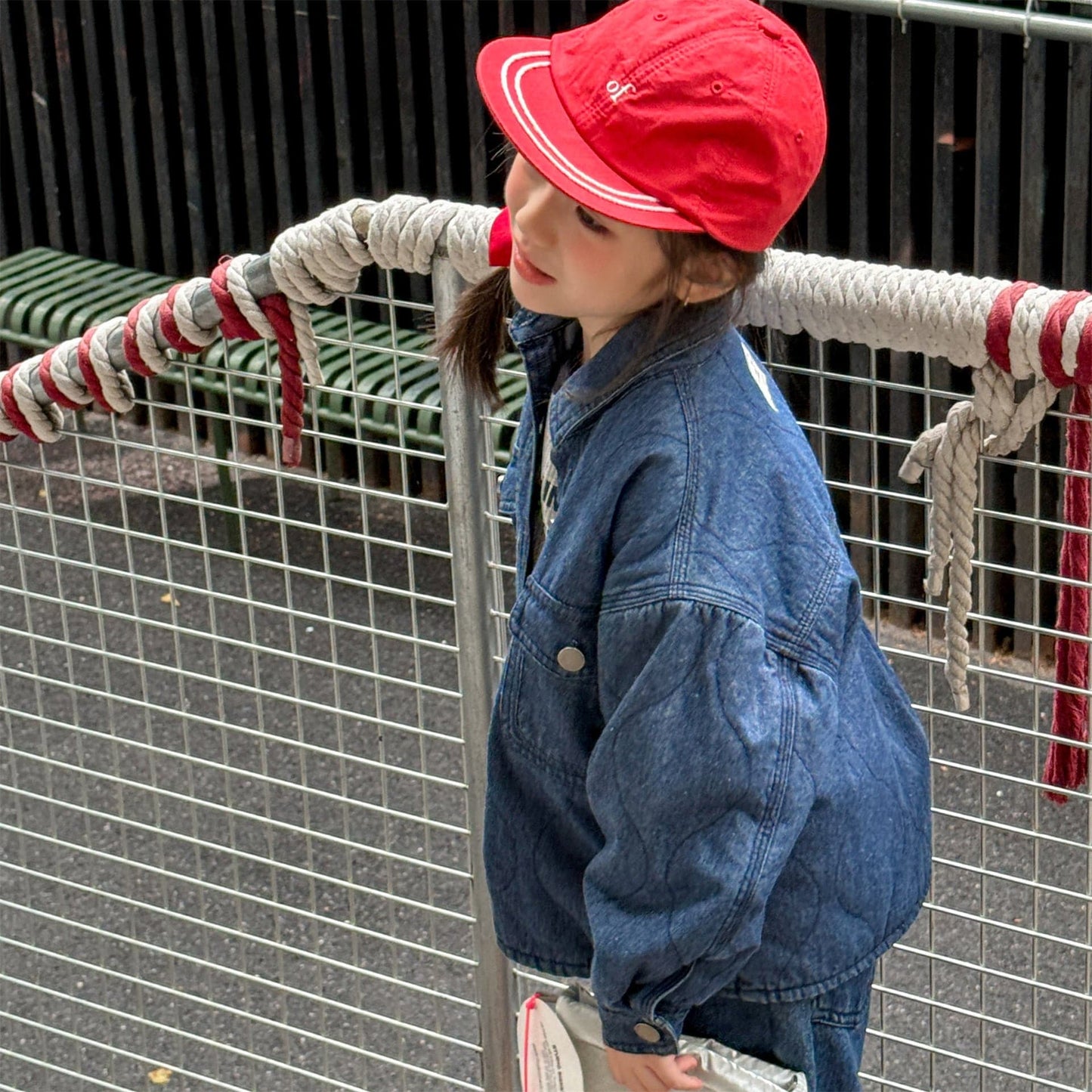 ショートコート・ジャケット・ジャンパー キルティングデニムブルゾンジャケット Gジャン【mh0010814】