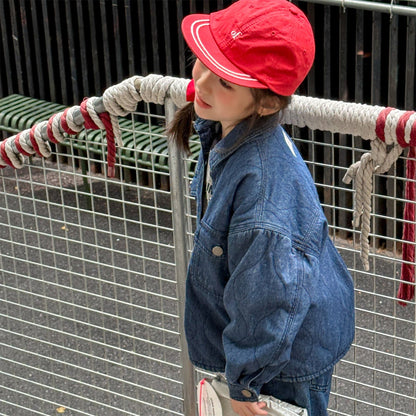 ショートコート・ジャケット・ジャンパー キルティングデニムブルゾンジャケット Gジャン【mh0010814】