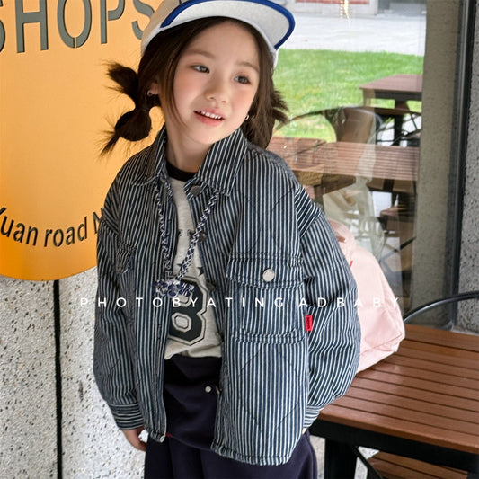 ショートコート・ジャケット・ジャンパー キルティングデニムブルゾンジャケット Gジャン【mh0010814】