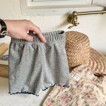 レギンスパンツ Gray / 80cm レースレギンスショートパンツ【mh0009542】