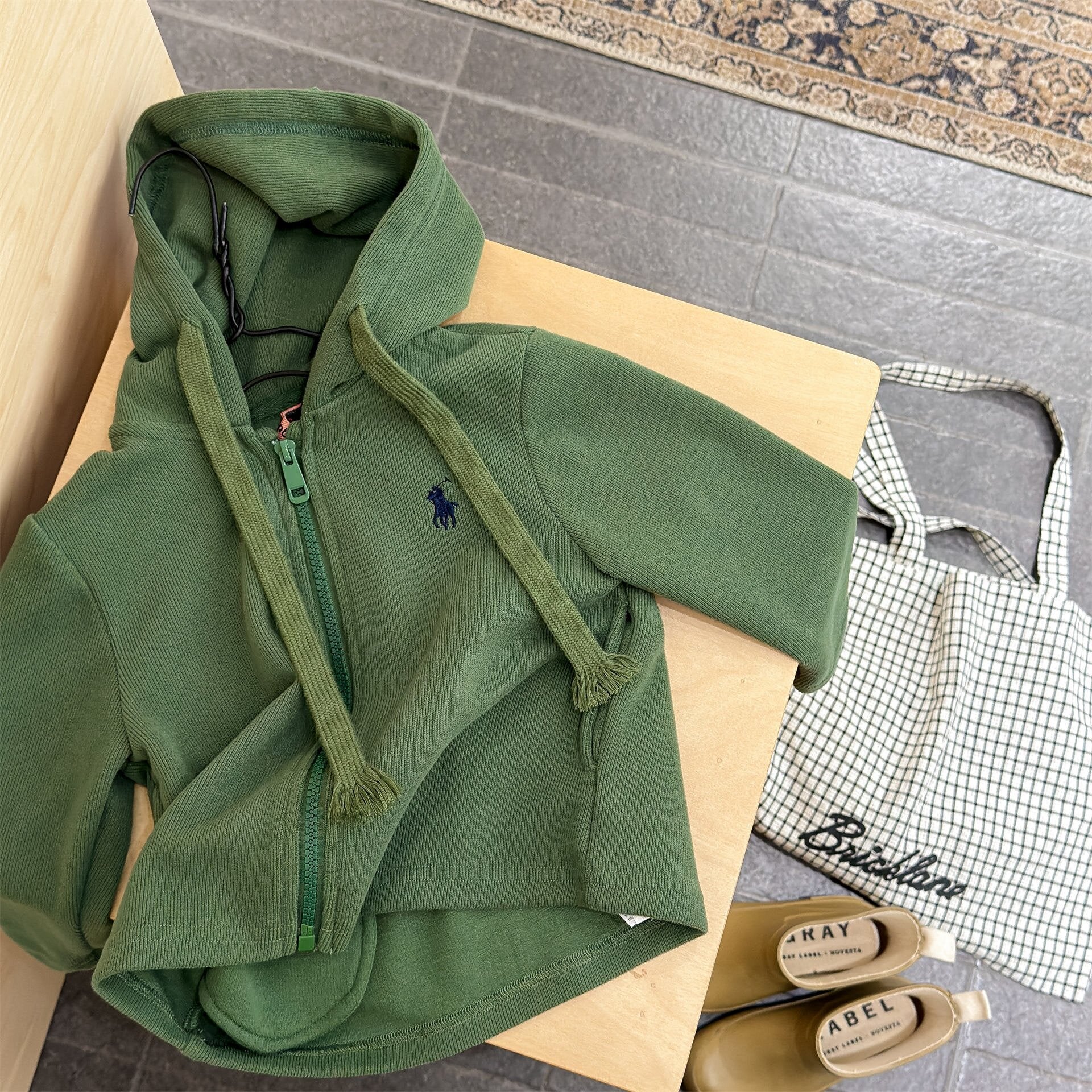 カーディガン・パーカー Green / 80cm Sweatshirt Jacket Cardigan Top スウェット ジャケット カーディガン【mh0012043】