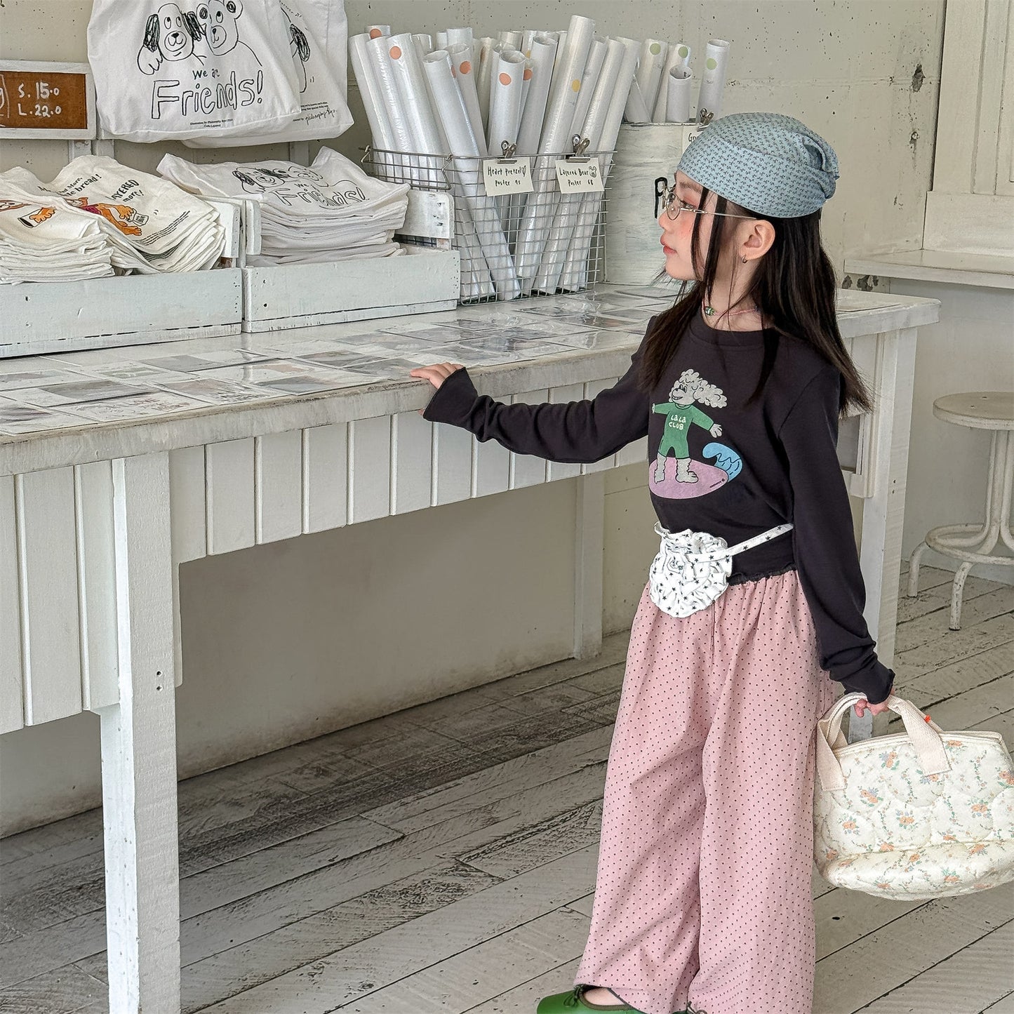 ロングパンツ・スウェットパンツ Lace Wide Leg Cropped Pants レース ワイドパンツ【mh0011949】