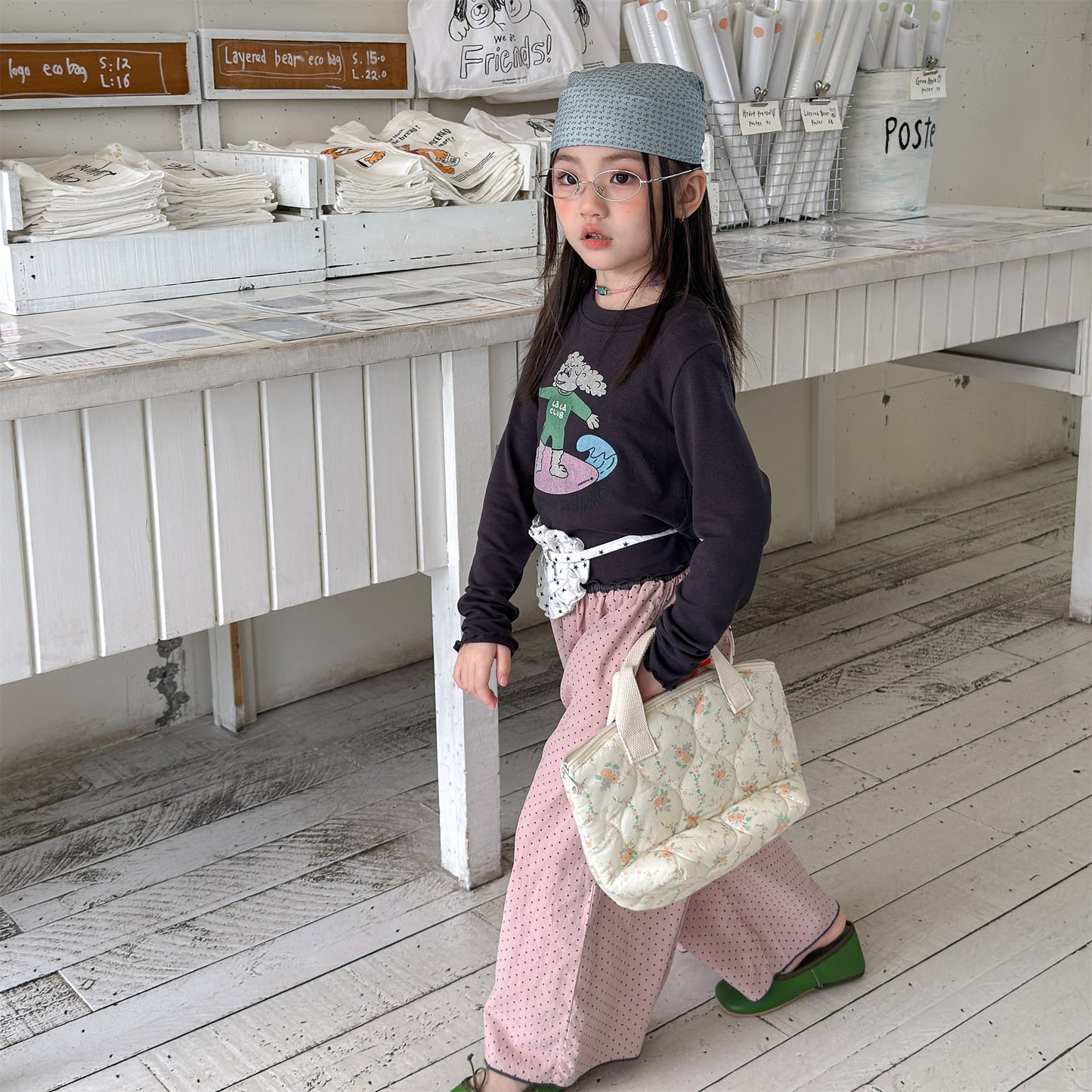 ロングパンツ・スウェットパンツ Lace Wide Leg Cropped Pants レース ワイドパンツ【mh0011949】