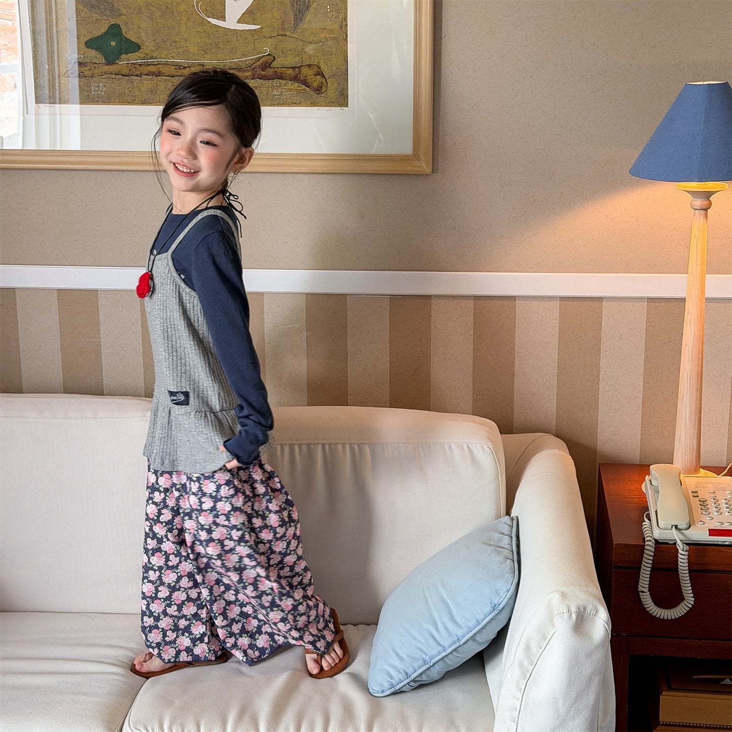 ロングパンツ・スウェットパンツ Lace Wide Leg Cropped Pants レース ワイドパンツ【mh0011949】