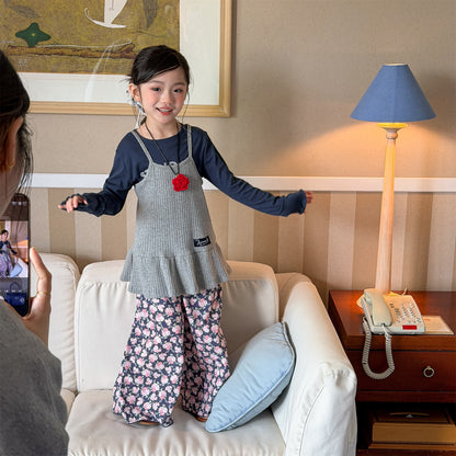 ロングパンツ・スウェットパンツ Lace Wide Leg Cropped Pants レース ワイドパンツ【mh0011949】