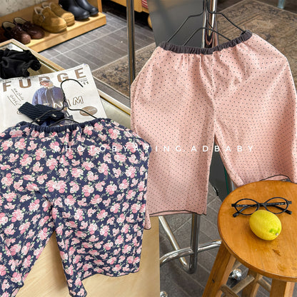 ロングパンツ・スウェットパンツ Lace Wide Leg Cropped Pants レース ワイドパンツ【mh0011949】