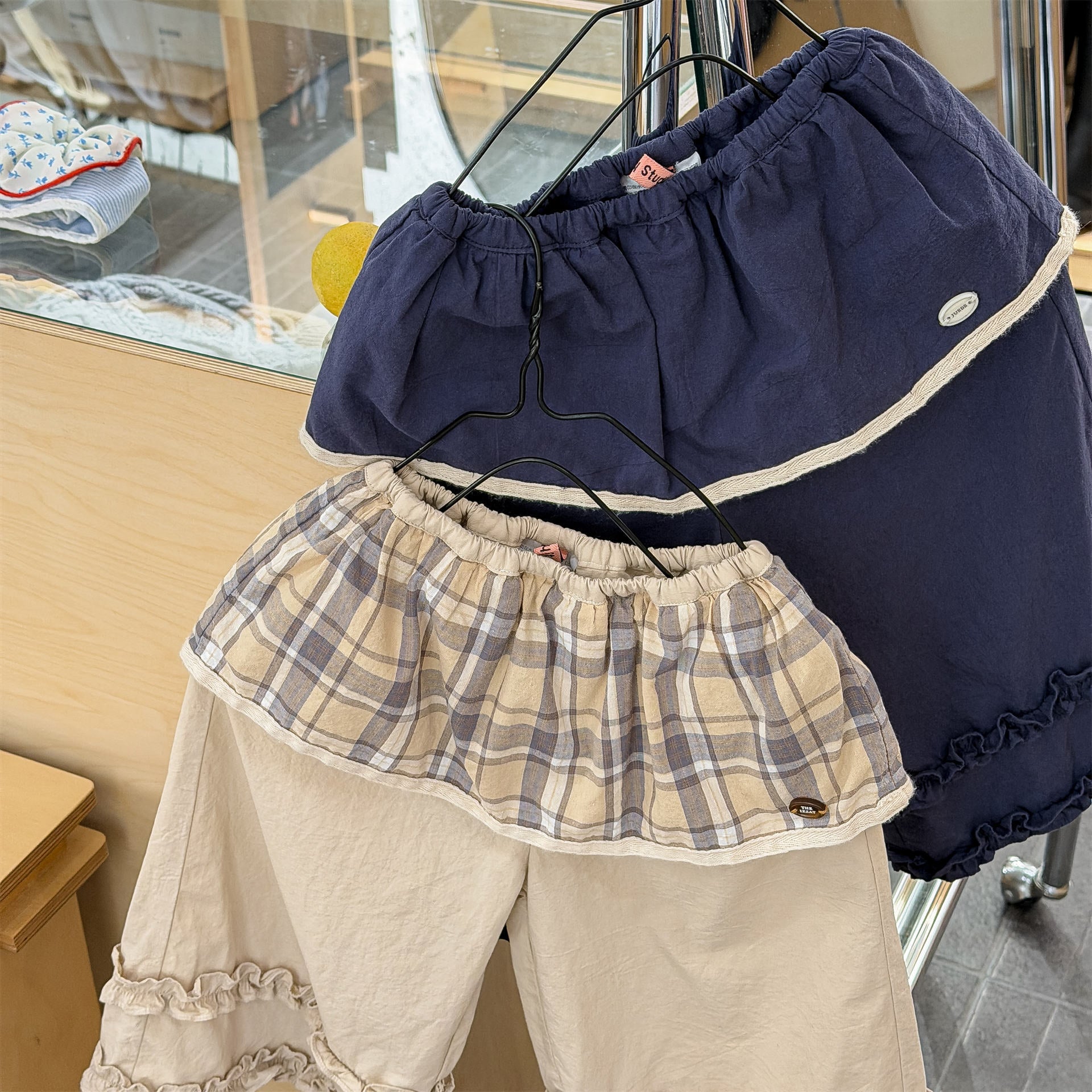 ロングパンツ・スウェットパンツ Lace Wide Leg Layered Pants レース ワイドパンツ【mh0011948】