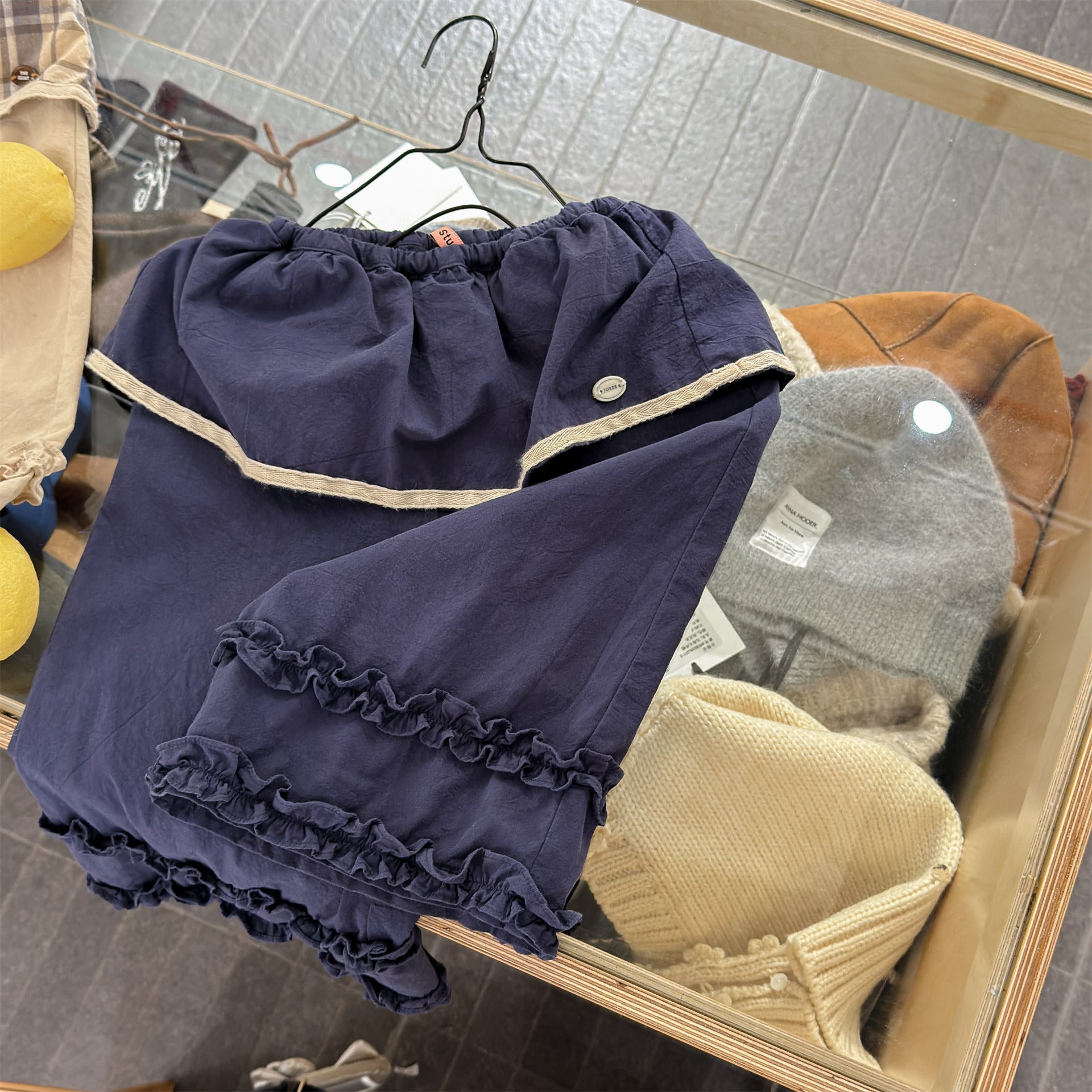 ロングパンツ・スウェットパンツ Lace Wide Leg Layered Pants レース ワイドパンツ【mh0011948】