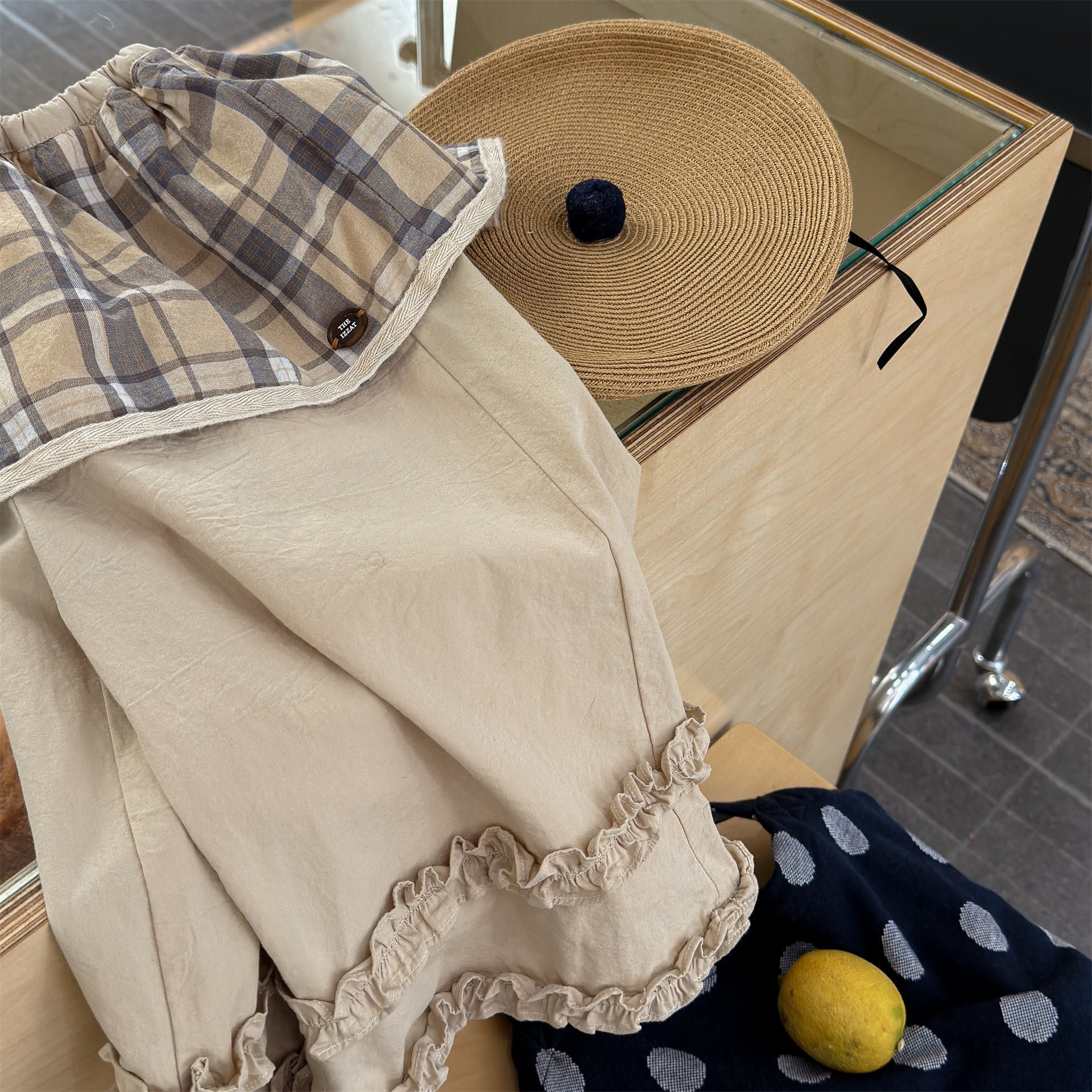 ロングパンツ・スウェットパンツ Lace Wide Leg Layered Pants レース ワイドパンツ【mh0011948】