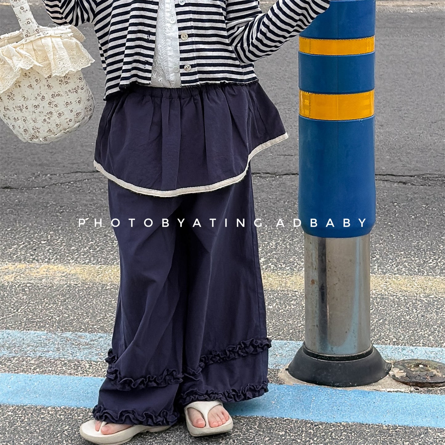 ロングパンツ・スウェットパンツ Lace Wide Leg Layered Pants レース ワイドパンツ【mh0011948】