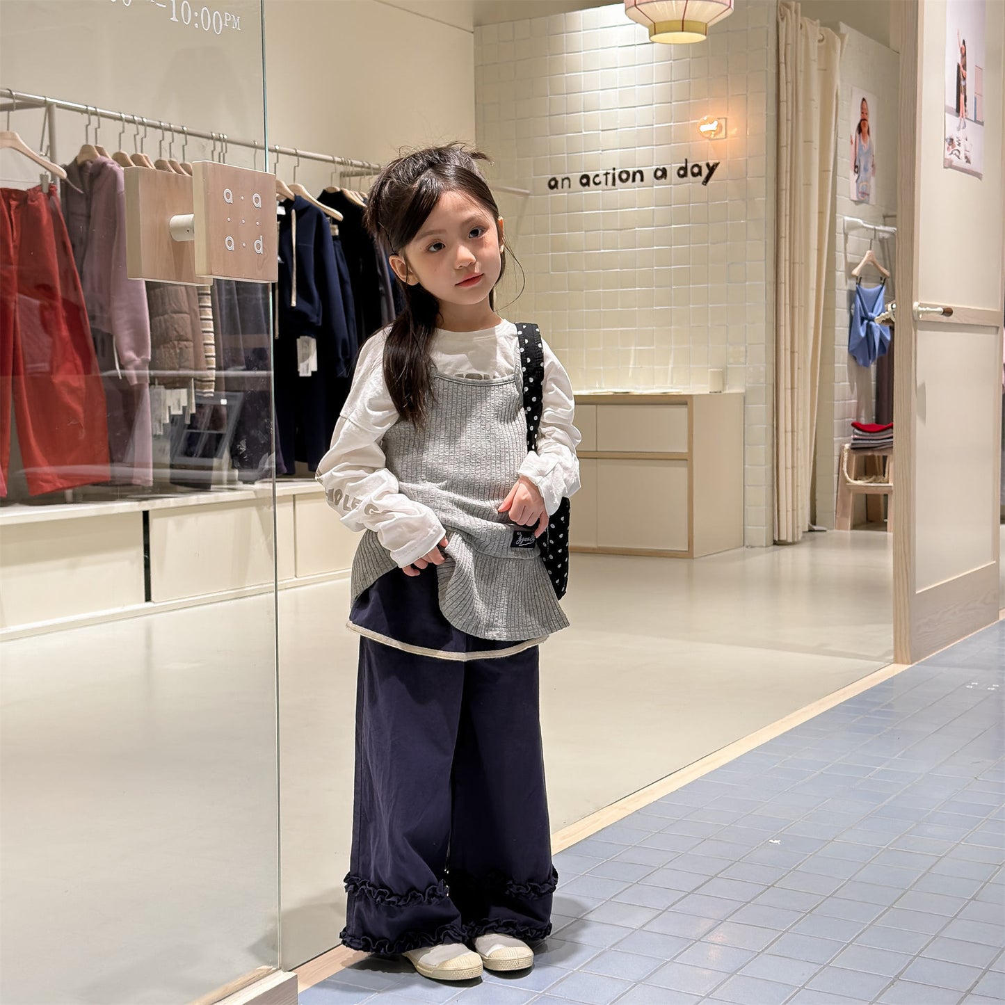 ロングパンツ・スウェットパンツ Lace Wide Leg Layered Pants レース ワイドパンツ【mh0011948】