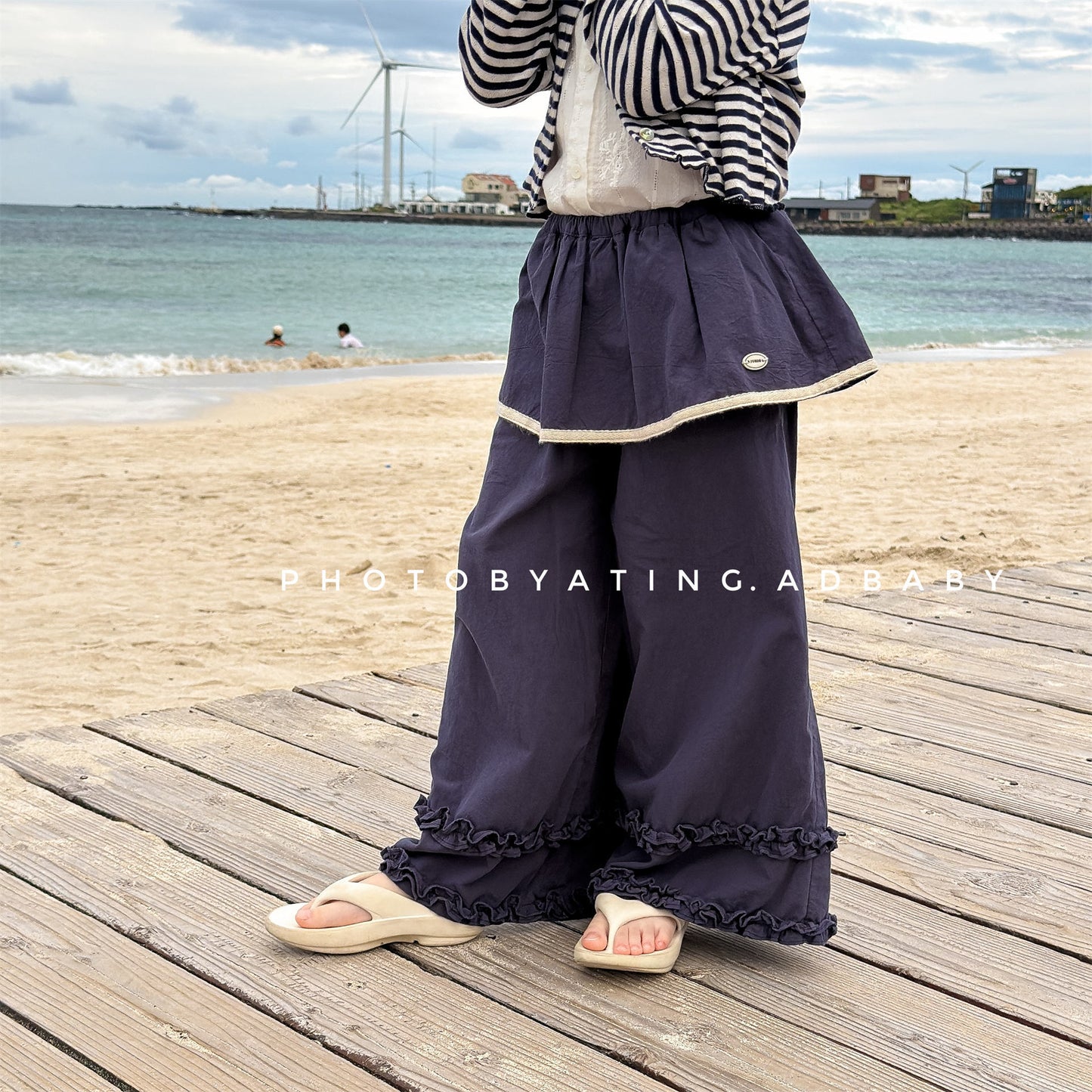 ロングパンツ・スウェットパンツ Lace Wide Leg Layered Pants レース ワイドパンツ【mh0011948】