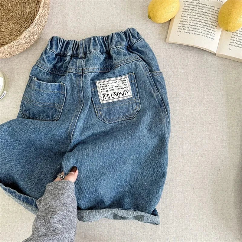 デニムパンツ Light Blue / 12M (80) キッズパンツ ワイドルーズデニムパンツ【mh0008660】