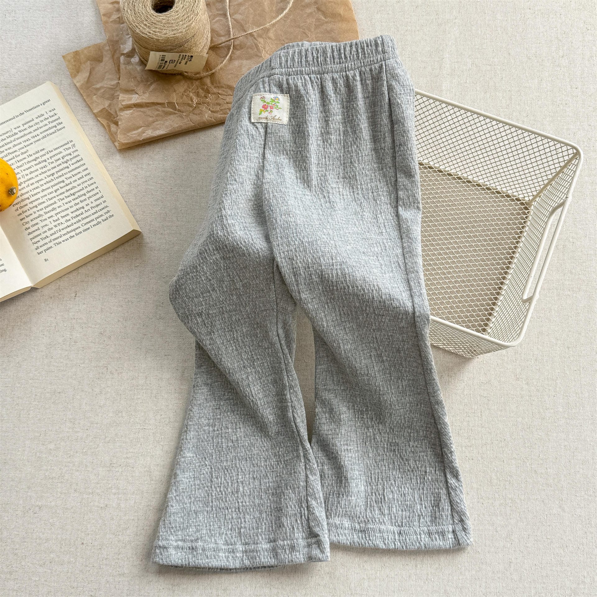 レギンスパンツ Light Gray / 80cm 薄手フレアレギンスパンツ【mh0009775】