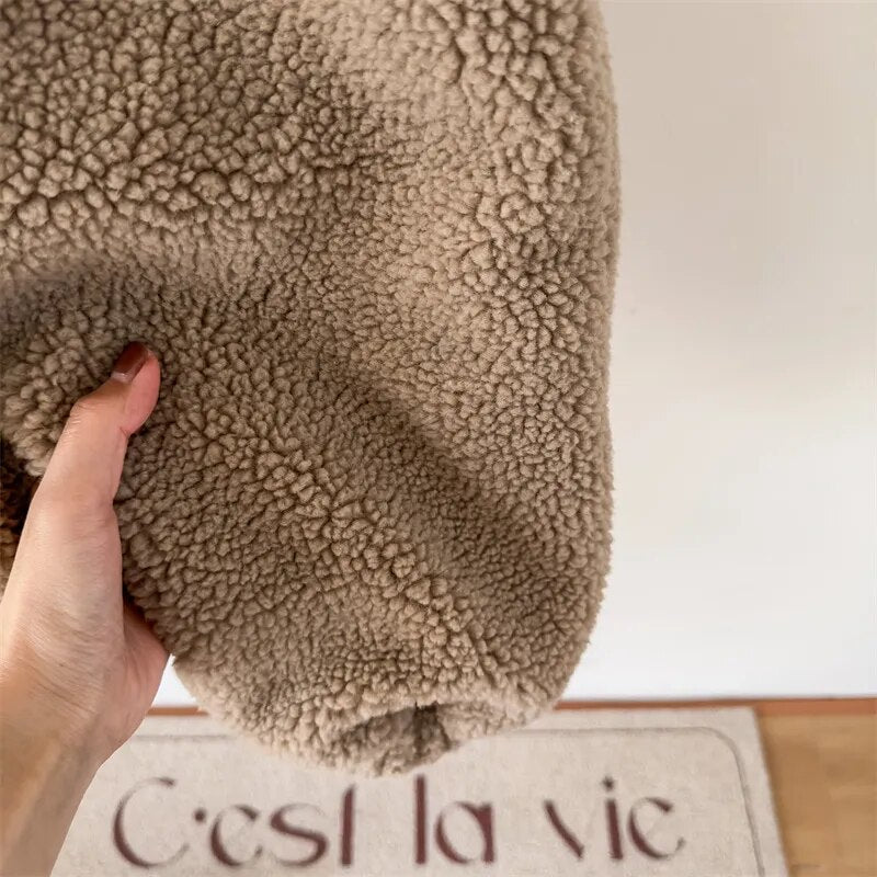 サロペットパンツ・サスペンダーパンツ キッズ ボアフリース サスペンダー パンツ サロペット【mh0003020】