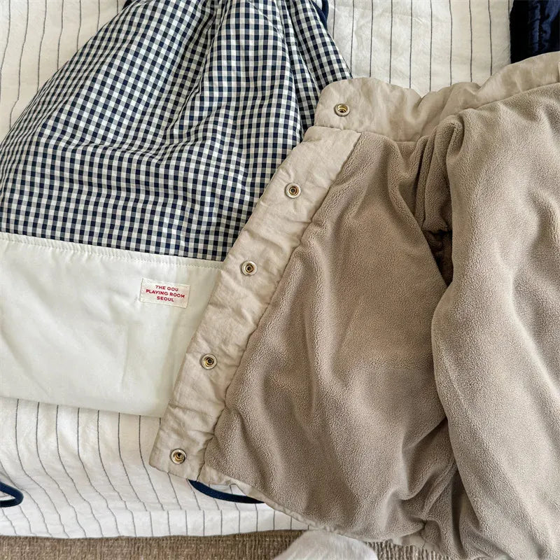 ベスト キッズベスト 裏フリーススタンドカラーフロントオープンアウターベスト【mh0007675】