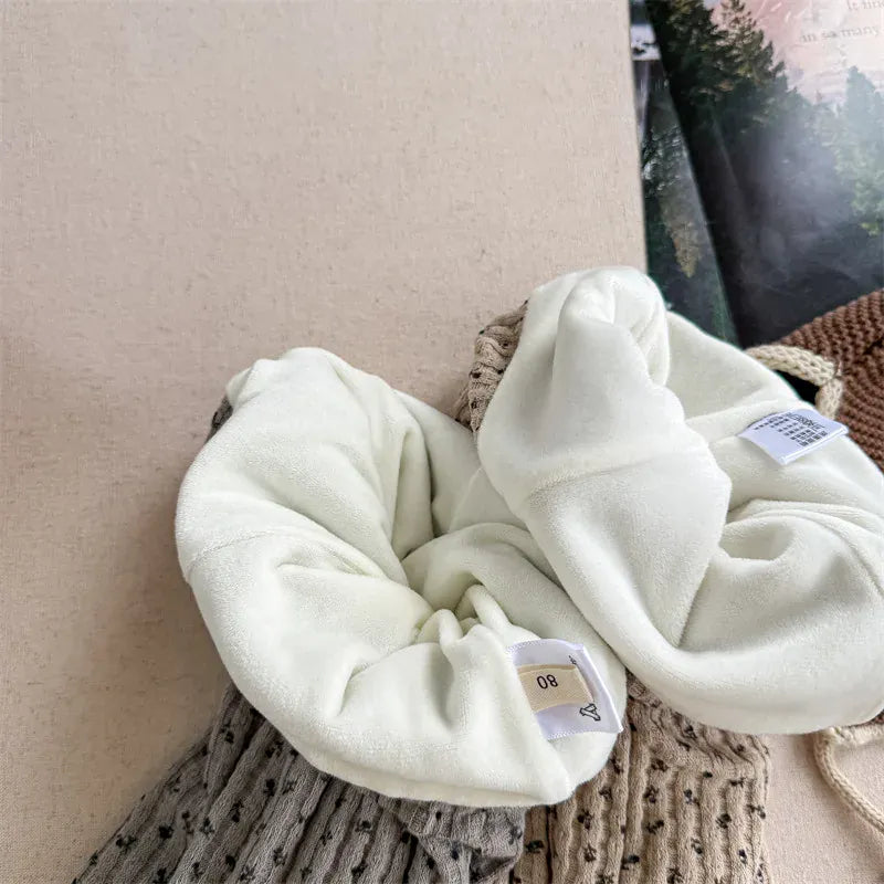 レギンスパンツ キッズパンツ フラワー小花柄プリント裏フリースレギンスパンツ【mh0007892】