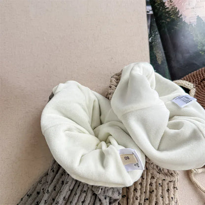 レギンスパンツ キッズパンツ フラワー小花柄プリント裏フリースレギンスパンツ【mh0007892】