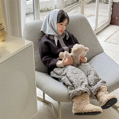 カーディガン・パーカー キッズカーディガン パッチワークカラフルニットカーディガンジャケット【mh0007929】