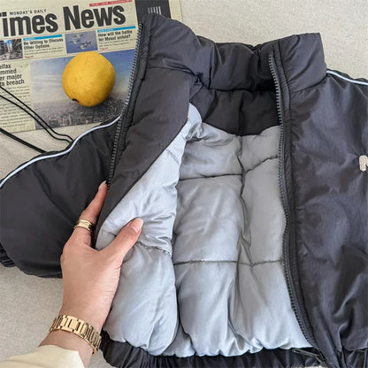 ショートコート・ジャケット・ジャンパー キッズアウター チェック/無地裏着ワンポイントライン入りパデッドブルゾンジャケット【mh0007930】