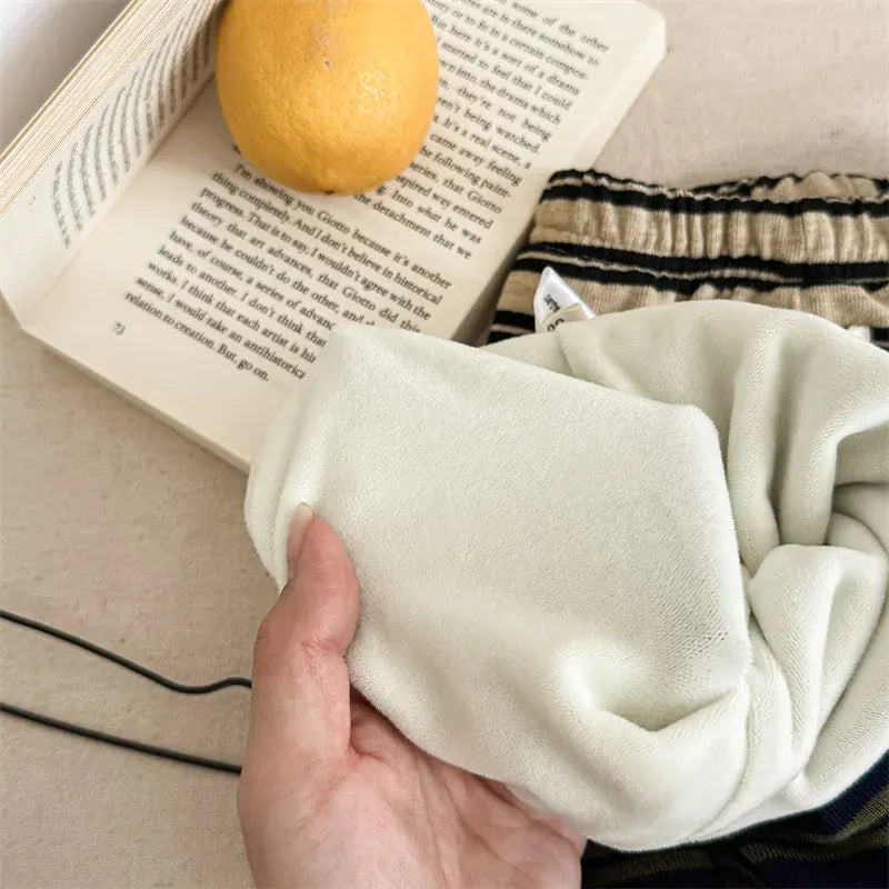 レギンスパンツ キッズパンツ リブレッグウォーマードッキングボーダー裏フリースレギンスパンツ【mh0007946】