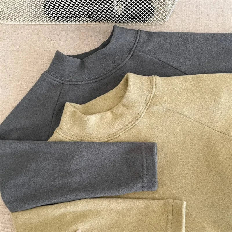 長袖ワンピース キッズワンピース ハイネックレターロゴプリントドッキング長袖ワンピース【mh0008281】