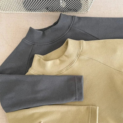 長袖ワンピース キッズワンピース ハイネックレターロゴプリントドッキング長袖ワンピース【mh0008281】