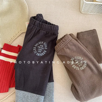 レギンスパンツ キッズパンツ パッチワーク切り替えロングレギンスパンツ【mh0008293】