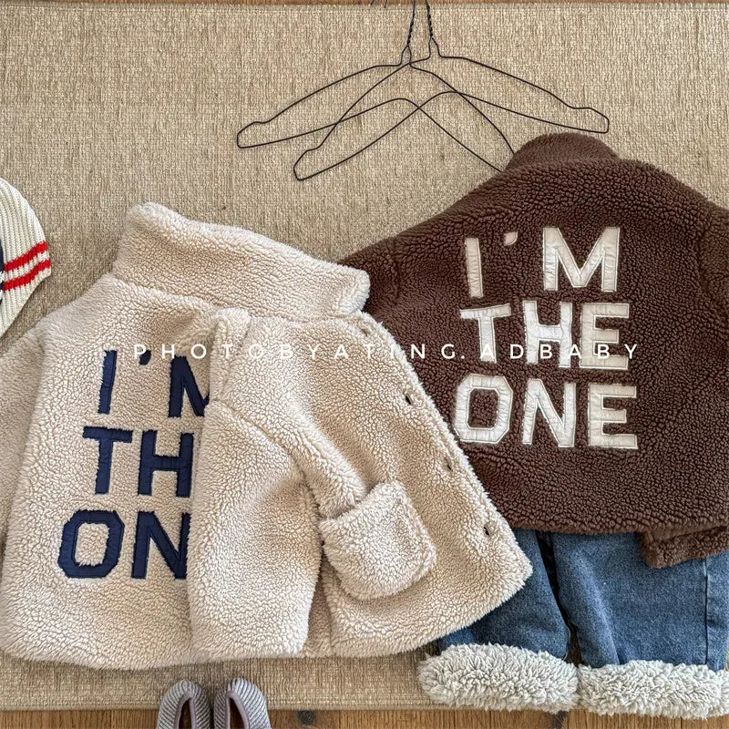 ショートコート・ジャケット・ジャンパー キッズアウター バックレターロゴ刺繍ボアフリースジャケットコート【mh0008324】