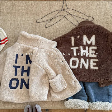 ショートコート・ジャケット・ジャンパー キッズアウター バックレターロゴ刺繍ボアフリースジャケットコート【mh0008324】