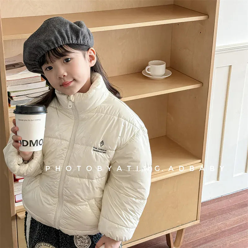 ショートコート・ジャケット・ジャンパー キッズアウター ハイネックパデッド中綿ダウンジャケット【mh0008466】