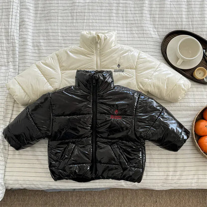 ショートコート・ジャケット・ジャンパー キッズアウター ハイネックパデッド中綿ダウンジャケット【mh0008466】